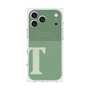 プレミアムスクエアケース with MagSafe［ オリジナル - initial two tone - T green ］