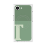 プレミアムスクエアケース with MagSafe［ オリジナル - initial two tone - T green ］