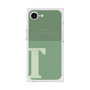 プレミアムスクエアケース with MagSafe［ オリジナル - initial two tone - T green ］