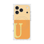 プレミアムスクエアケース with MagSafe［ オリジナル - initial two tone - U orange ］