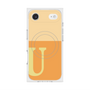 プレミアムスクエアケース with MagSafe［ オリジナル - initial two tone - U orange ］