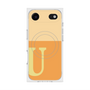 プレミアムスクエアケース with MagSafe［ オリジナル - initial two tone - U orange ］