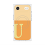プレミアムスクエアケース with MagSafe［ オリジナル - initial two tone - U orange ］