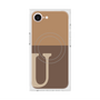 プレミアムスクエアケース with MagSafe［ オリジナル - initial two tone - U brown ］