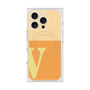 プレミアムスクエアケース with MagSafe［ オリジナル - initial two tone - V orange ］