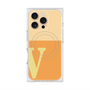 プレミアムスクエアケース with MagSafe［ オリジナル - initial two tone - V orange ］