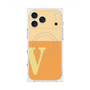 プレミアムスクエアケース with MagSafe［ オリジナル - initial two tone - V orange ］