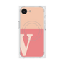 プレミアムスクエアケース with MagSafe［ オリジナル - initial two tone - V pink ］