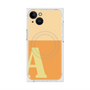 プレミアムスクエアケース with MagSafe［ オリジナル - initial two tone - A orange ］