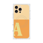 プレミアムスクエアケース with MagSafe［ オリジナル - initial two tone - A orange ］