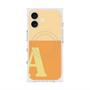プレミアムスクエアケース with MagSafe［ オリジナル - initial two tone - A orange ］