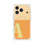 プレミアムスクエアケース with MagSafe［ オリジナル - initial two tone - A orange ］