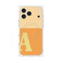 プレミアムスクエアケース with MagSafe［ オリジナル - initial two tone - A orange ］