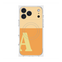 プレミアムスクエアケース with MagSafe［ オリジナル - initial two tone - A orange ］
