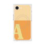 プレミアムスクエアケース with MagSafe［ オリジナル - initial two tone - A orange ］