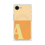 プレミアムスクエアケース with MagSafe［ オリジナル - initial two tone - A orange ］
