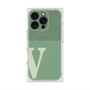 プレミアムスクエアケース with MagSafe［ オリジナル - initial two tone - V green ］