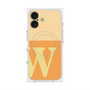 プレミアムスクエアケース with MagSafe［ オリジナル - initial two tone - W orange ］
