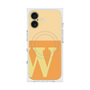 プレミアムスクエアケース with MagSafe［ オリジナル - initial two tone - W orange ］