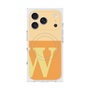 プレミアムスクエアケース with MagSafe［ オリジナル - initial two tone - W orange ］
