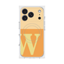 プレミアムスクエアケース with MagSafe［ オリジナル - initial two tone - W orange ］