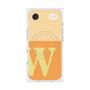 プレミアムスクエアケース with MagSafe［ オリジナル - initial two tone - W orange ］