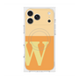 プレミアムスクエアケース with MagSafe［ オリジナル - initial two tone - W orange ］