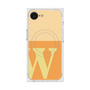 プレミアムスクエアケース with MagSafe［ オリジナル - initial two tone - W orange ］