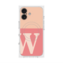 プレミアムスクエアケース with MagSafe［ オリジナル - initial two tone - W pink ］