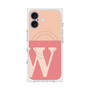 プレミアムスクエアケース with MagSafe［ オリジナル - initial two tone - W pink ］