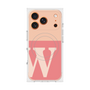 プレミアムスクエアケース with MagSafe［ オリジナル - initial two tone - W pink ］
