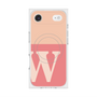 プレミアムスクエアケース with MagSafe［ オリジナル - initial two tone - W pink ］