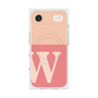 プレミアムスクエアケース with MagSafe［ オリジナル - initial two tone - W pink ］