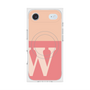 プレミアムスクエアケース with MagSafe［ オリジナル - initial two tone - W pink ］