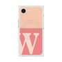 プレミアムスクエアケース with MagSafe［ オリジナル - initial two tone - W pink ］
