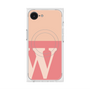 プレミアムスクエアケース with MagSafe［ オリジナル - initial two tone - W pink ］