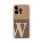 プレミアムスクエアケース with MagSafe［ オリジナル - initial two tone - W brown ］