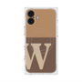 プレミアムスクエアケース with MagSafe［ オリジナル - initial two tone - W brown ］