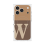 プレミアムスクエアケース with MagSafe［ オリジナル - initial two tone - W brown ］