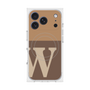 プレミアムスクエアケース with MagSafe［ オリジナル - initial two tone - W brown ］