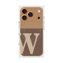 プレミアムスクエアケース with MagSafe［ オリジナル - initial two tone - W brown ］