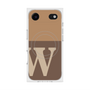 プレミアムスクエアケース with MagSafe［ オリジナル - initial two tone - W brown ］