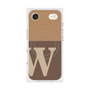 プレミアムスクエアケース with MagSafe［ オリジナル - initial two tone - W brown ］