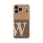プレミアムスクエアケース with MagSafe［ オリジナル - initial two tone - W brown ］