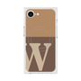 プレミアムスクエアケース with MagSafe［ オリジナル - initial two tone - W brown ］