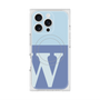 プレミアムスクエアケース with MagSafe［ オリジナル - initial two tone - W blue ］