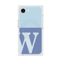 プレミアムスクエアケース with MagSafe［ オリジナル - initial two tone - W blue ］
