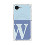 プレミアムスクエアケース with MagSafe［ オリジナル - initial two tone - W blue ］