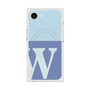 プレミアムスクエアケース with MagSafe［ オリジナル - initial two tone - W blue ］