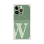 プレミアムスクエアケース with MagSafe［ オリジナル - initial two tone - W green ］
